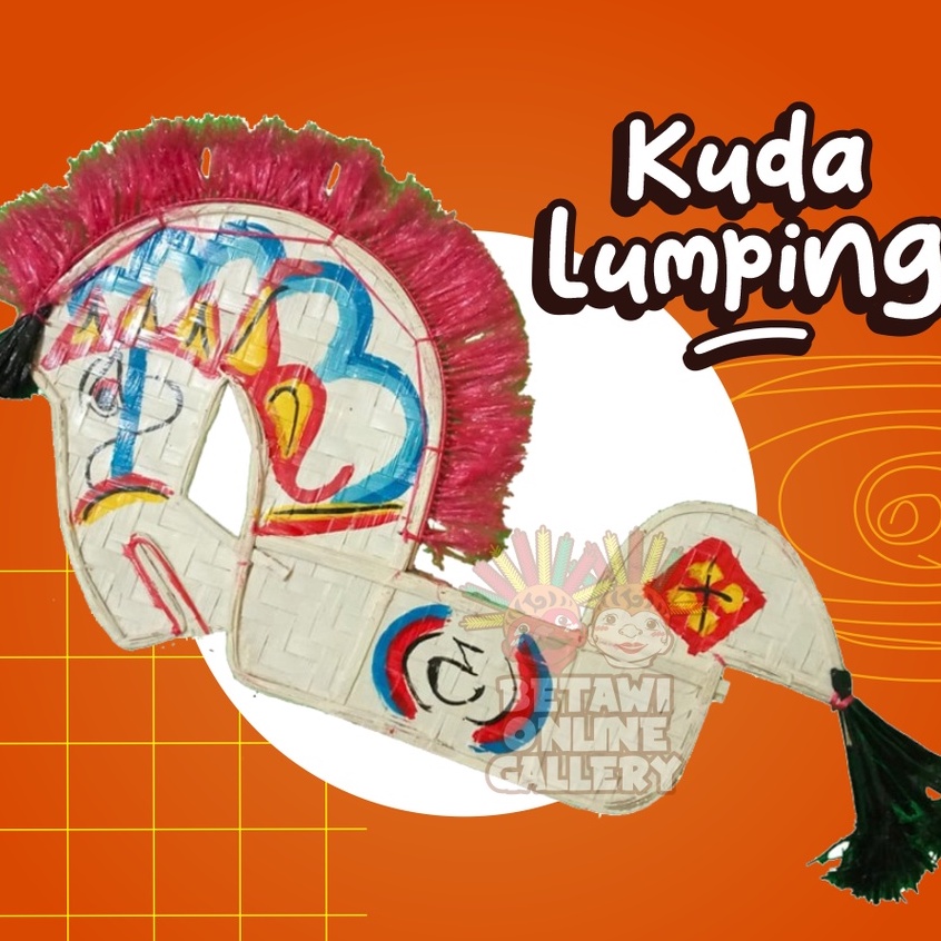 Mainan Anak Kuda Lumping Kayu + Cambuk Kuda Rotan - Mainan Jaranan Tradisional Daerah