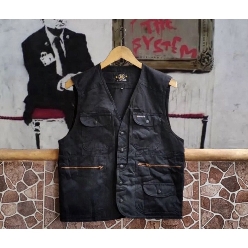 Vest / Rompi Second semi hitam