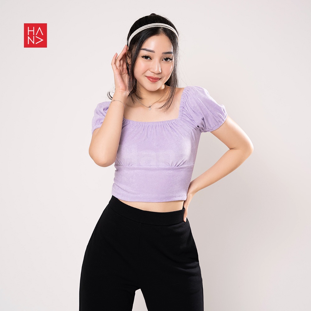 Hana Fashion - Yumi Crop Top Korea Wanita - CT202