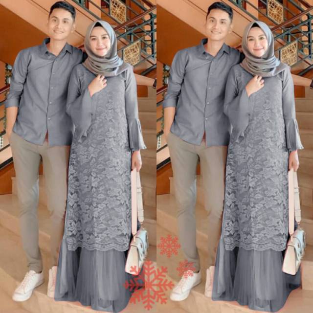 Baju Couple Muslim Mewah Baju Buat Lamaran Kawinan Kondangan Hajatan Couple Murah Shopee Indonesia