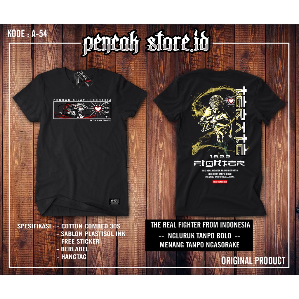 KAOS PSHT FIGHTER DISTRO/kaos psht terbaru/kaos terate kaos terlaris kaos best seller kaos murah