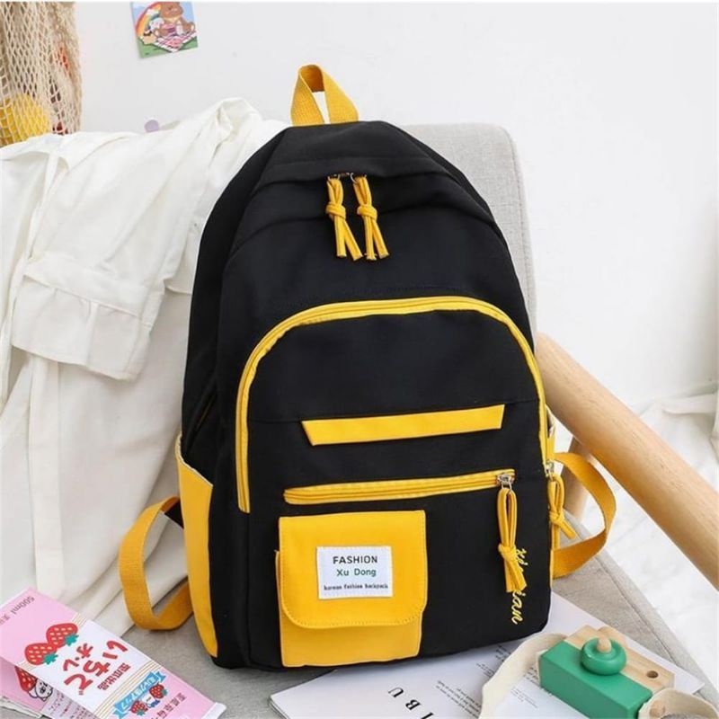 Ransel Wanita Fashion Harajuku Backpack Korea Multifungsi Gaya Remaja Kasual Tas Sekolah Anak Perempuan