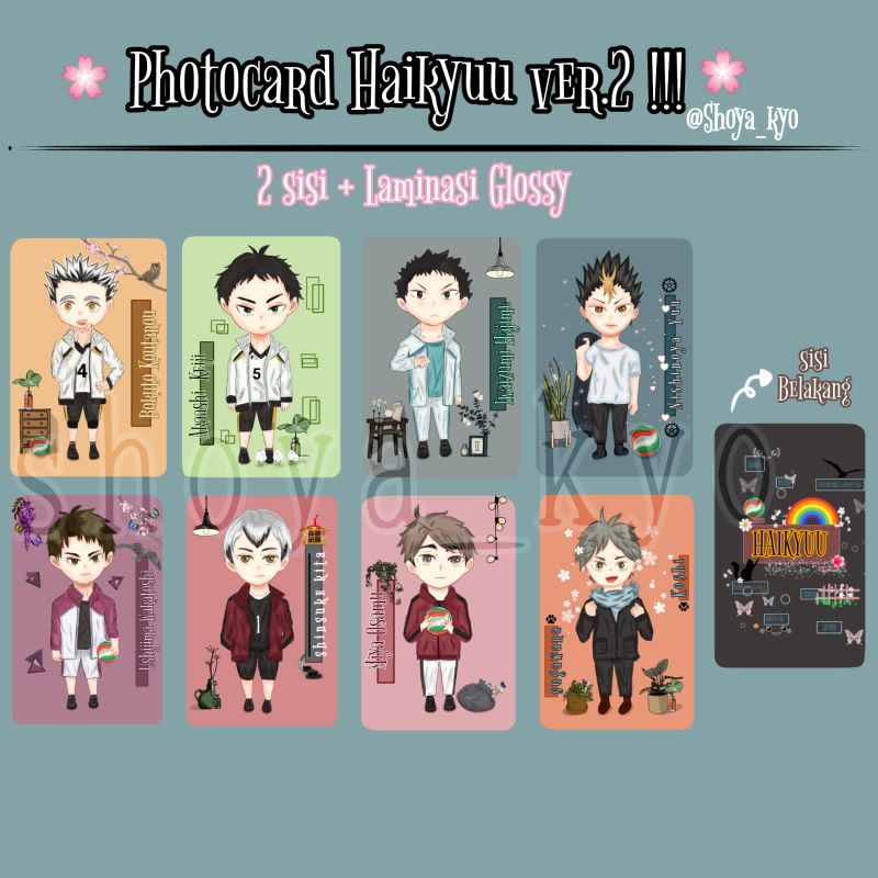 Photocard Haikyuu Fanart Chibi Part 2
