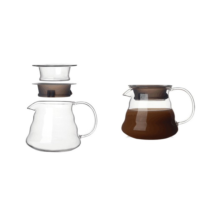 V60 COFFEE SERVER 01 360ml / 02 600ml | SERVER KOPI GLASS POUR OVER