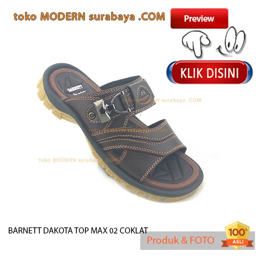 BARNETT DAKOTA TOP MAX 02 COKLAT sandal pria sandal selop