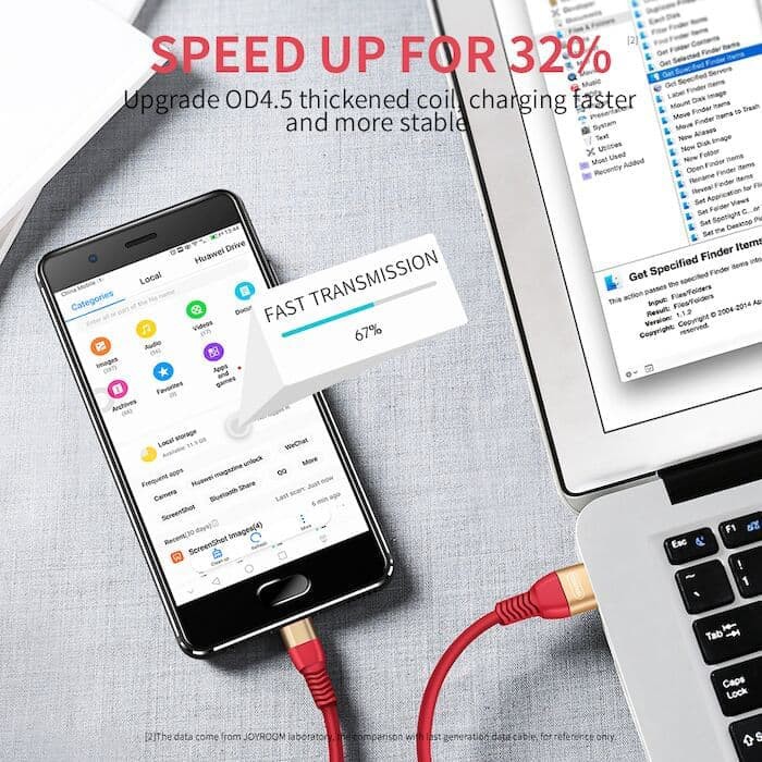 Joyroom Cable micro Fast charging Data micro 1.5 meter Red JR-S318