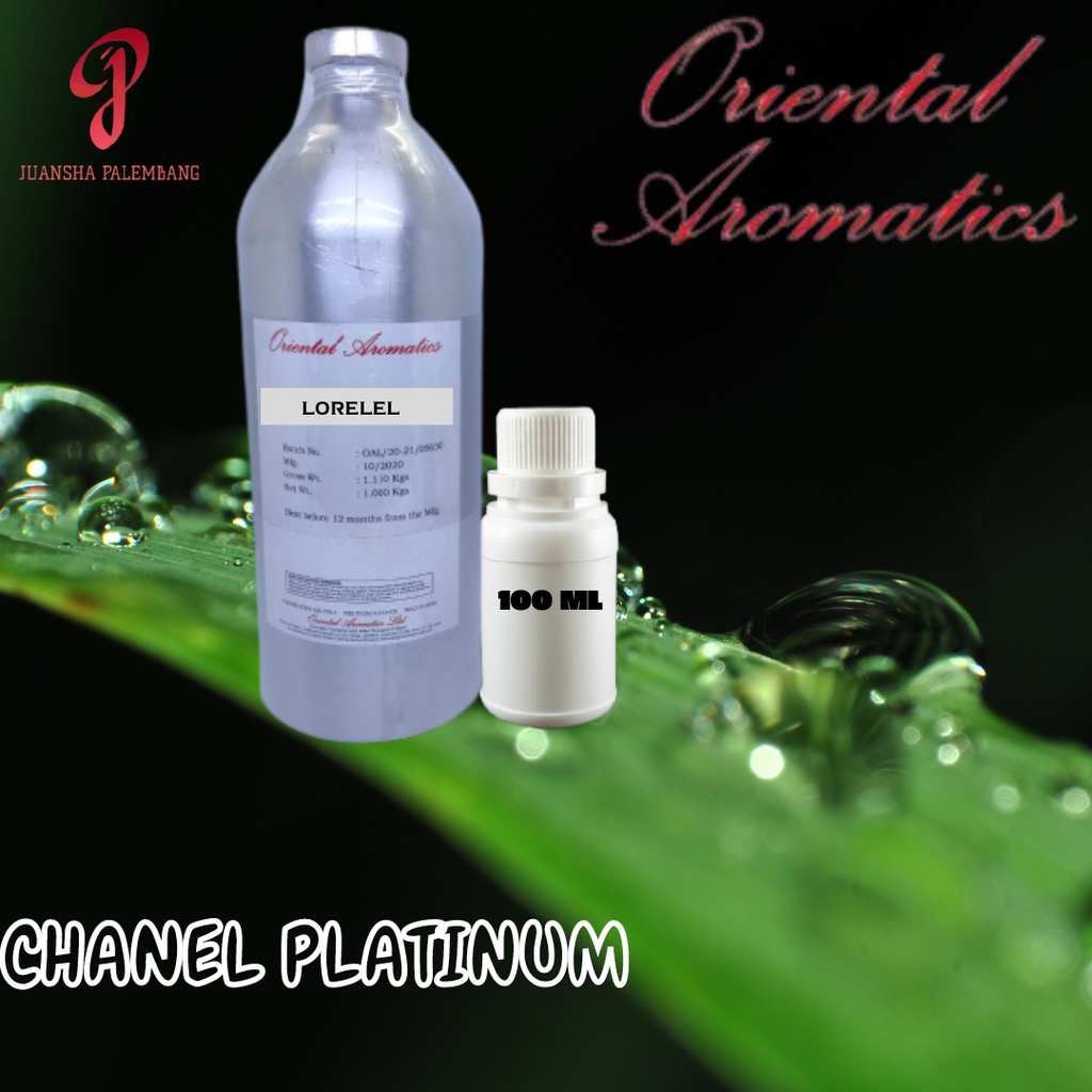 BIBIT PARFUM MURNI |L0RELEL - C. PLATINUM  | ORIENTAL AROMATICS | REPACK | 100 ML