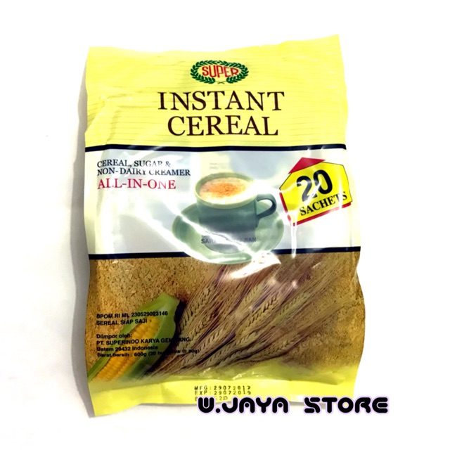 Super Instant Cereal vanilla 600g / 20sachet