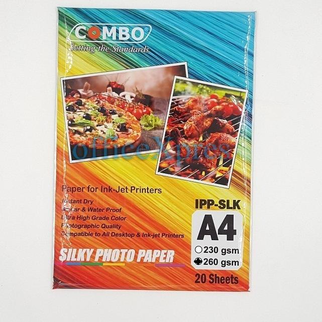 

Berkualitas Photo Paper Doff Silky A4 260gr / Kertas Foto Silky Matte A4 Combo ✔