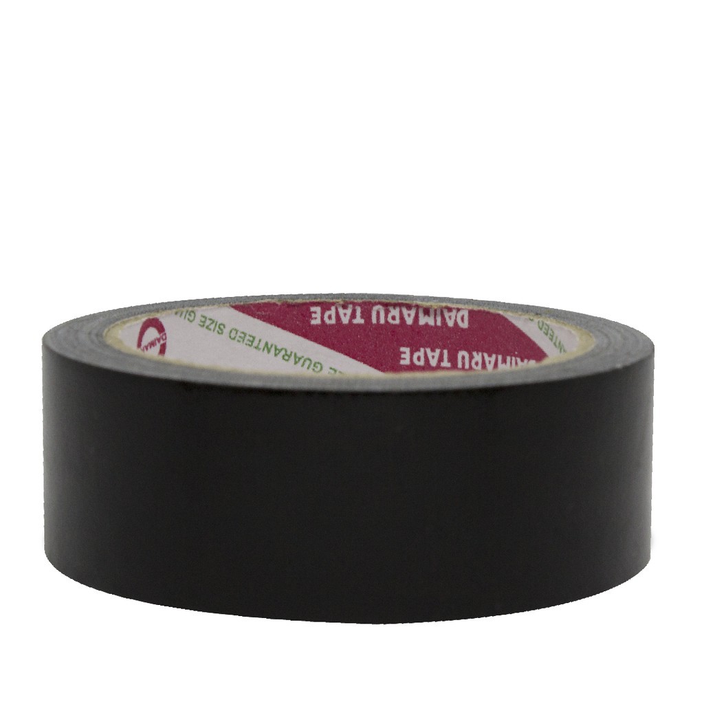 

DAIMARU 36mm LAKBAN HITAM SEDANG 36mm ( 1 1/2 inch ) cloth tape - untuk jilid