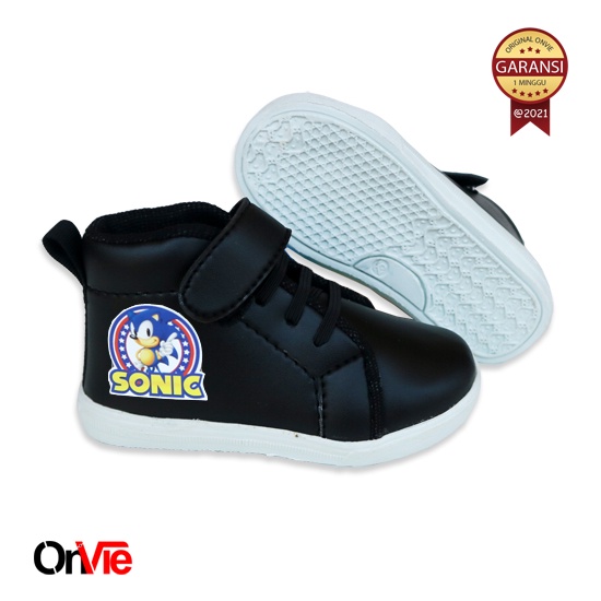 Sepatu Boots Anak Laki laki sonic Casual Kulit Sintetis Klasik Berkualitas Original