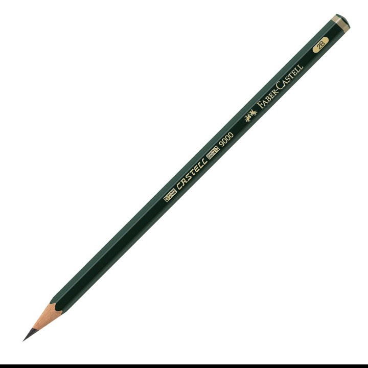 

RB fabercastell 6 buah pensil 2b faber castell 9000 pensil ujian exam tab per 6 pcs - enc.sup