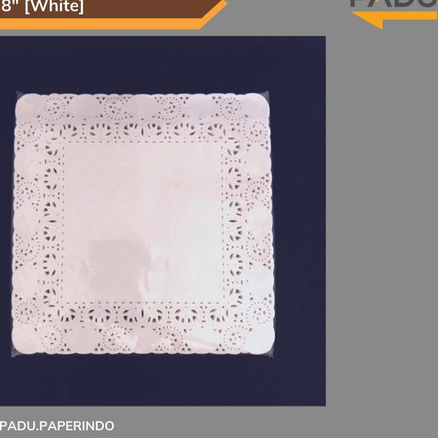 

qdw!!662 Kertas Doyleys Persegi 8" x 8" (Putih) - 100pcs / Kertas Renda