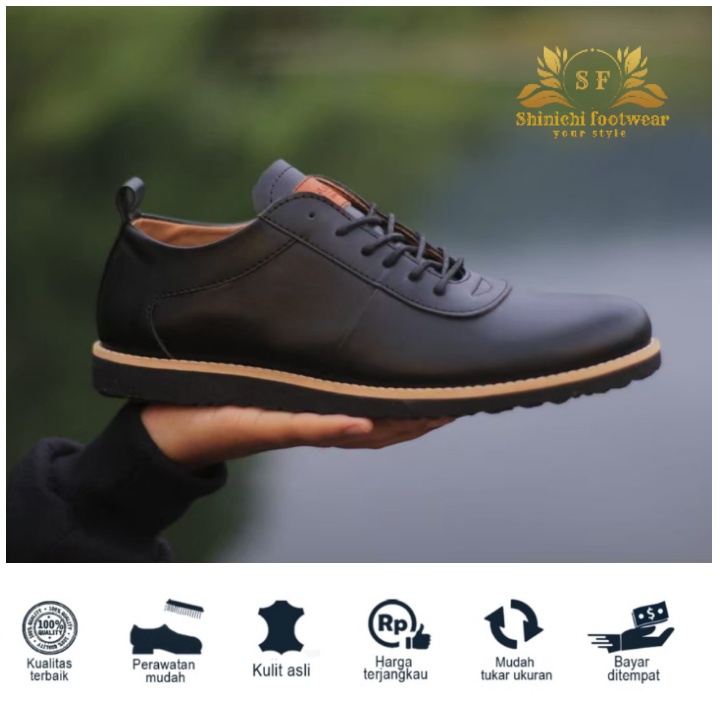 Shinichi X Gladio - Sepatu Pantofel Pria Oxford louis GLADIO Footwear Harrison Sepatu Formal Pria