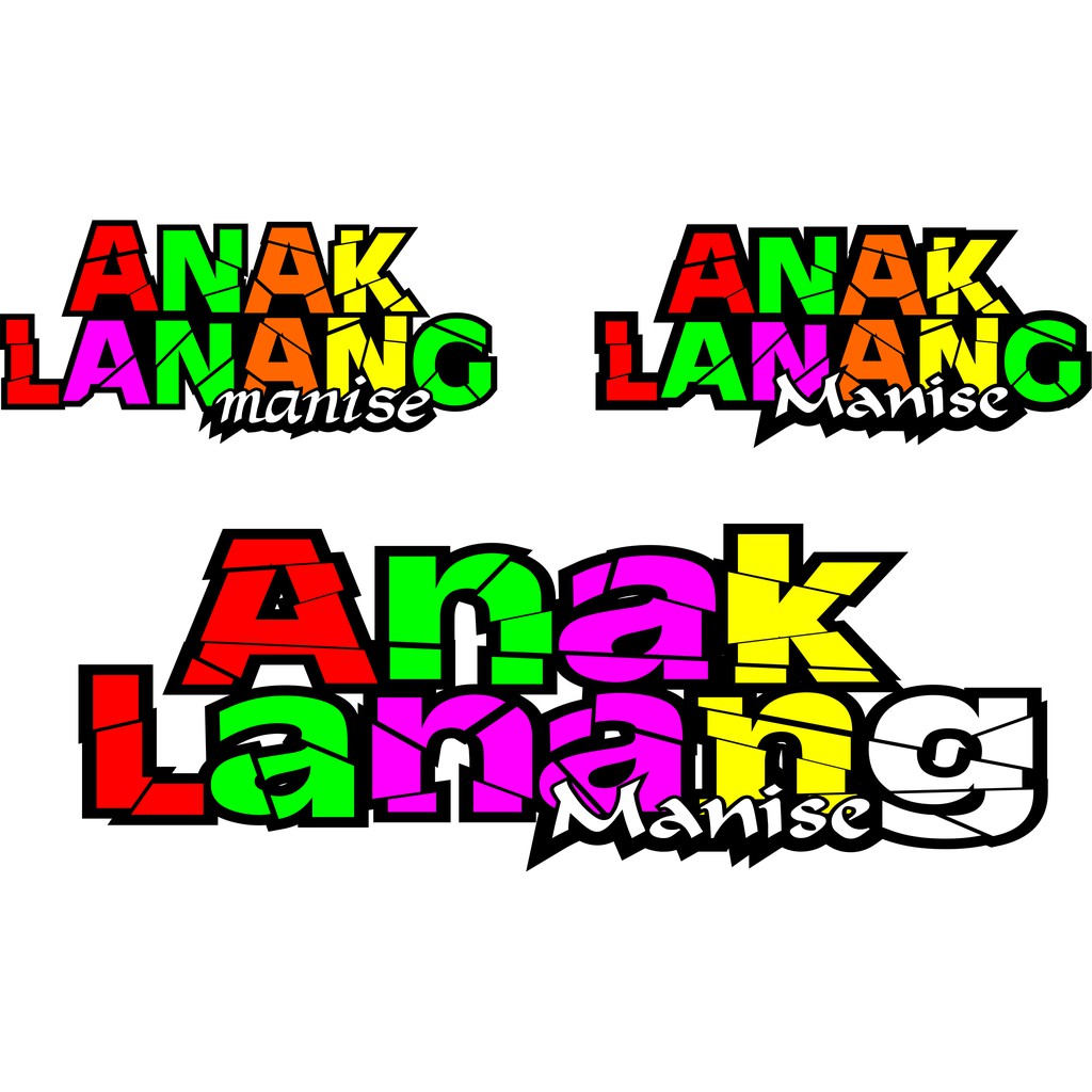 

stiker cutting ANAK LANANG