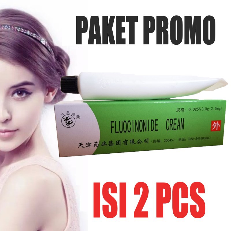 ( 2 PCS ) Salep Walet Original Tube Plastik Fluocinonide  / Basmi Flek Hitam Bandel Di Wajah / COD