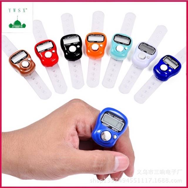IMPOR Tasbih digital mini finger counter jam alat 