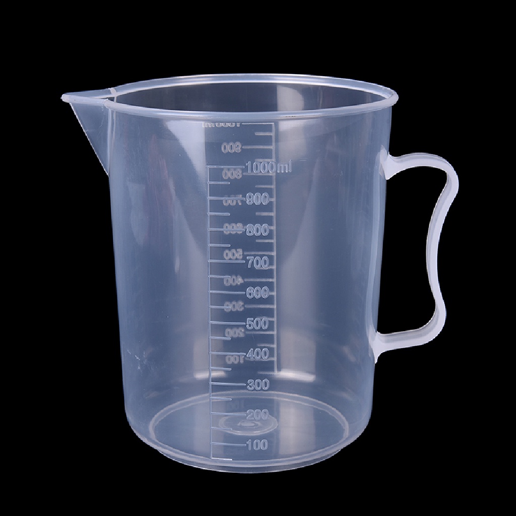 // Hg &amp; ID// 20 /30 /50 /300/500/1000ML Gelas Ukur Plastik Jug Pour Spout Surface Kitchen,