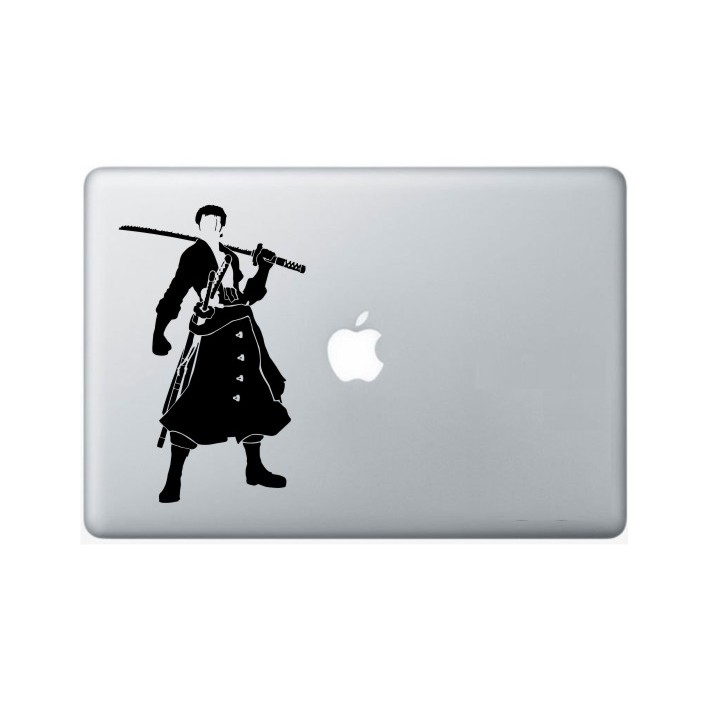 Sticker Decal Macbook  Stiker  Laptop  Roronoa Zoro One 