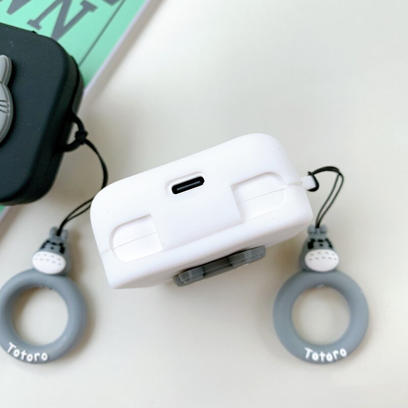 Soft Case Silikon Motif Kartun Totoro Untuk Earphone Bluetooth Xiaomi Air2 Se