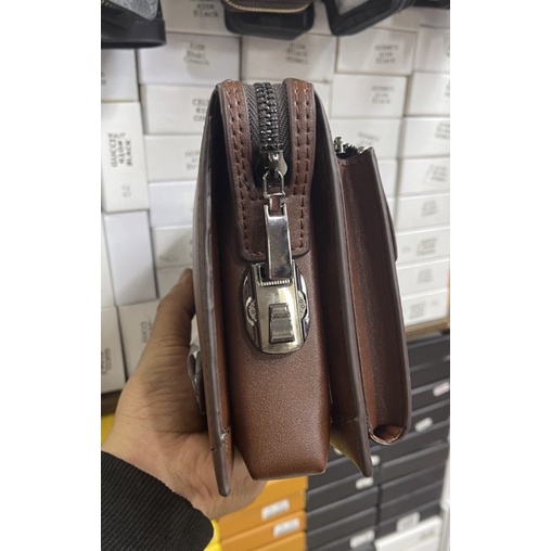 Handbag MONTBLANC terbaru /Clutch MONTBLANC model Gagang Unisex