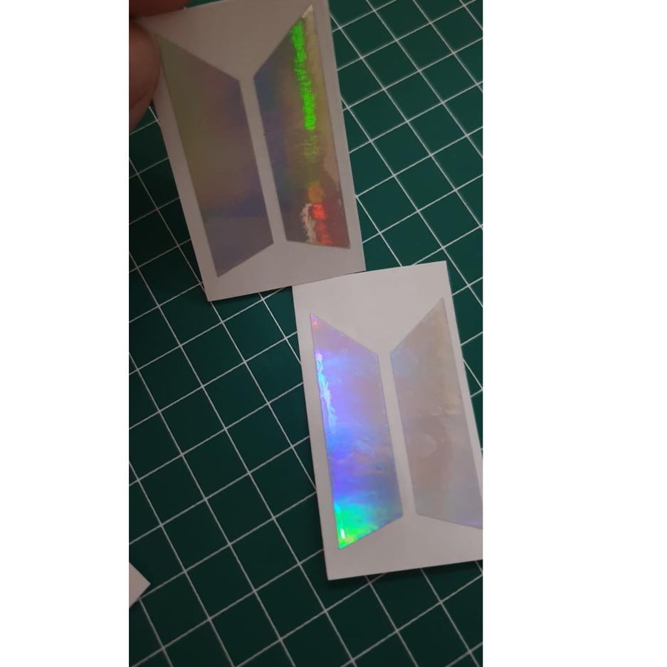 

み Sticker logo BTS ARMY EXO HOLOGRAM ㅘ