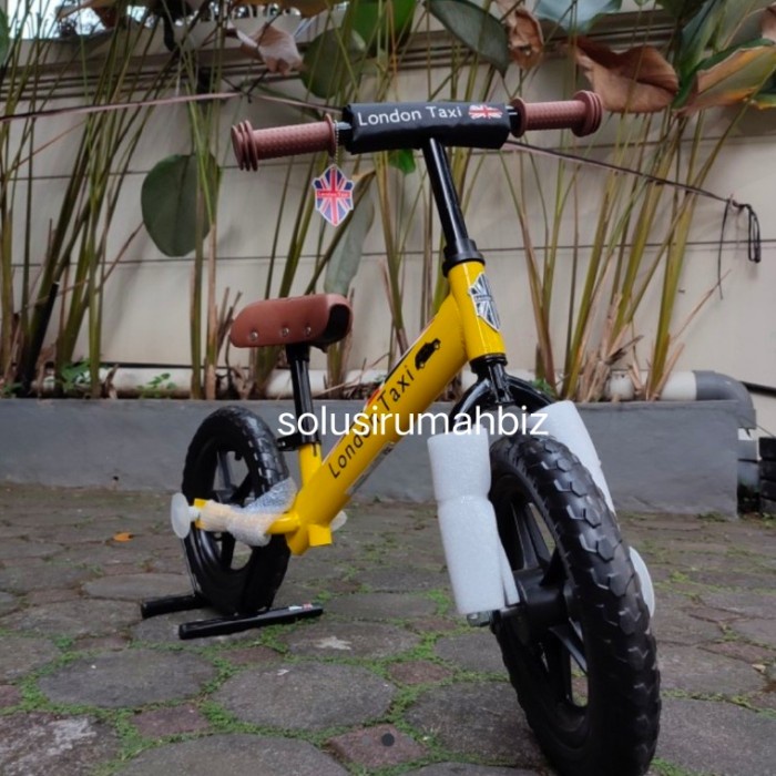 london taxi sepeda anak yellow kick bike koleksi mainan kickbike