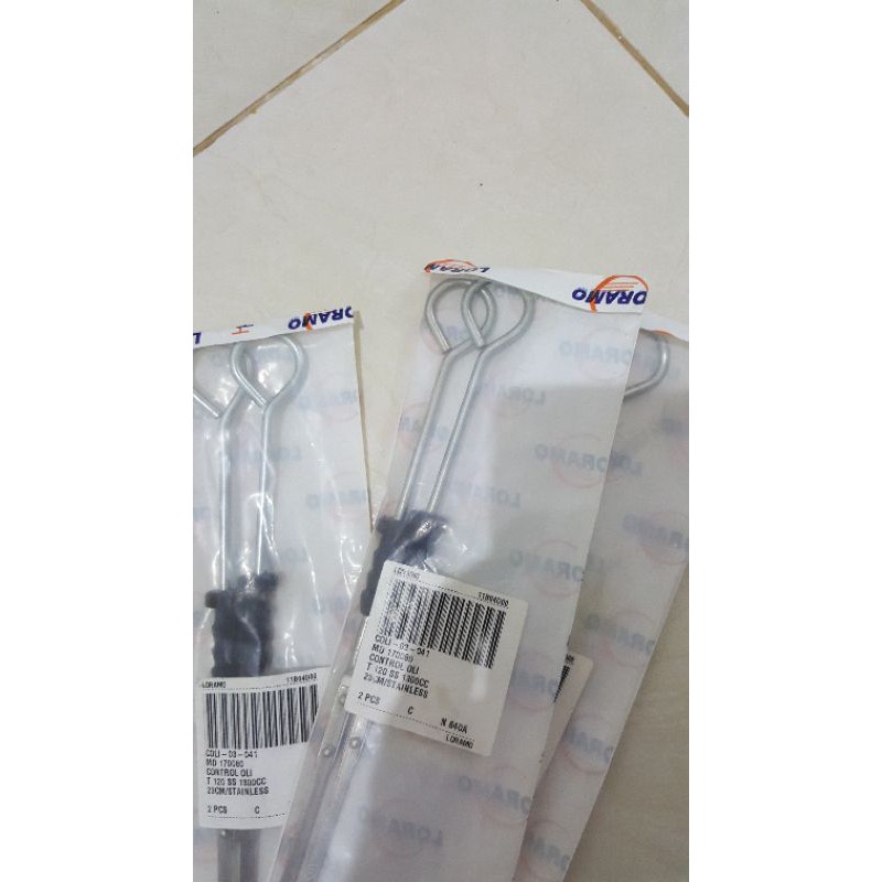 Dipstick tongkat pengukur colokan oli mesin T120SS 1300cc. LORAMO MD170080 Mitsubishi Colt T120SS