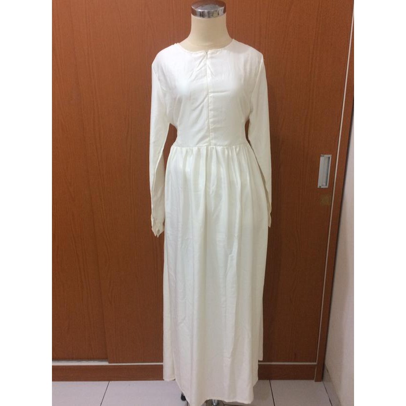 TERMURAH Baju Gamis putih fashion wanita terbaru termurah