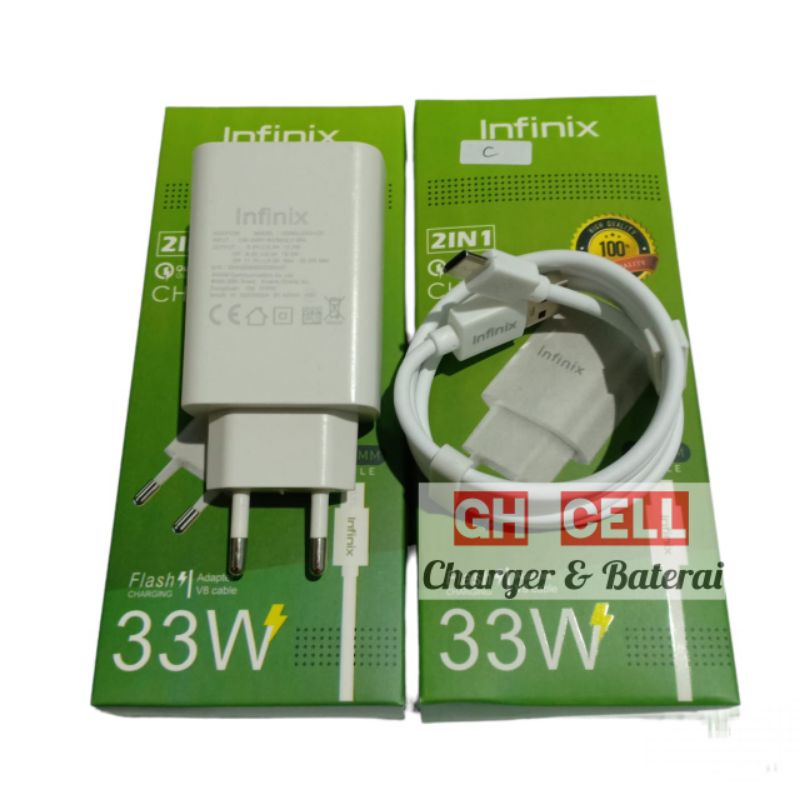 Charger Infinix Hot 11 Hot 11S NFC Hot 12 Hot 12 Play Fast Charging Type C