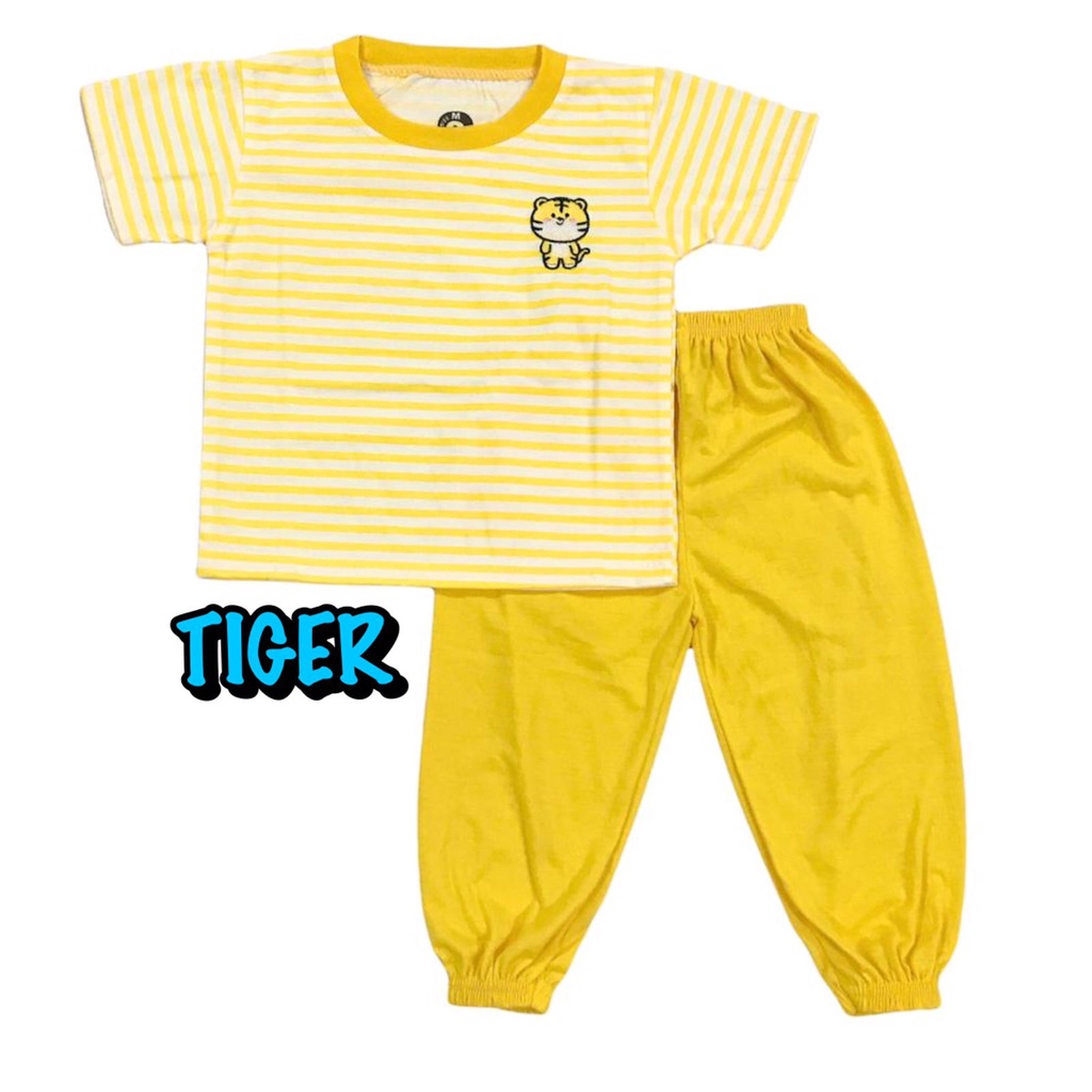 BAJU SETELAN CP JOGER FASHION OBLONG ANAK LAKI-LAKI/COWOK BAHAN KAOS KATUN BORDIR SALUR TIGER/MACAN