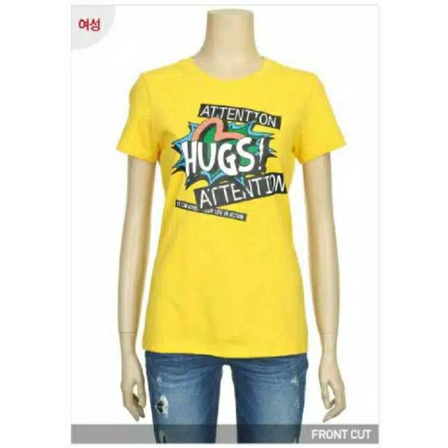 ★NEW★EVISU Kaos tulisan "Hugs" beli di Korea Original