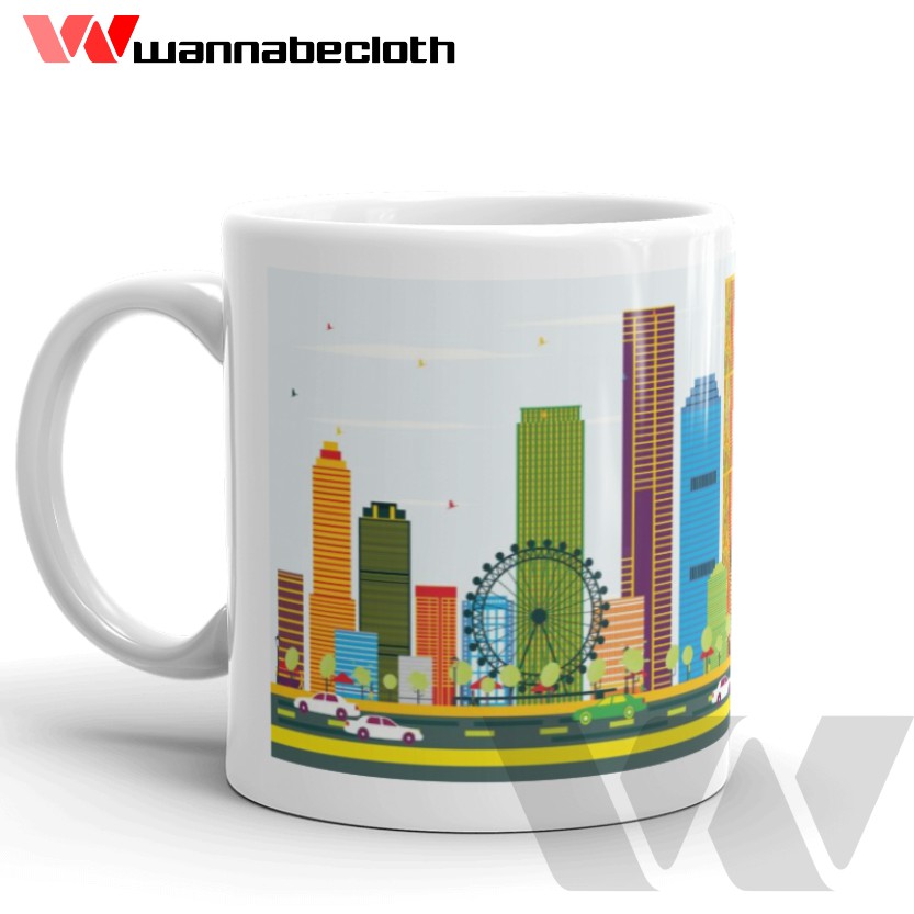 Gelas Brisbane Australia Mug Brisbane Australia Souvenir Brisbane Mug World City Brisbane v3