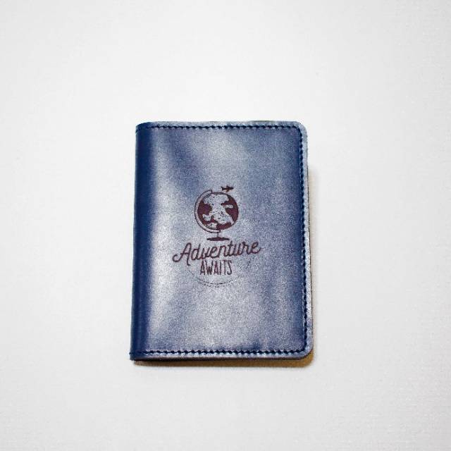 Dompet passport kulit asli bergaransi cover passport free custom grafir nama