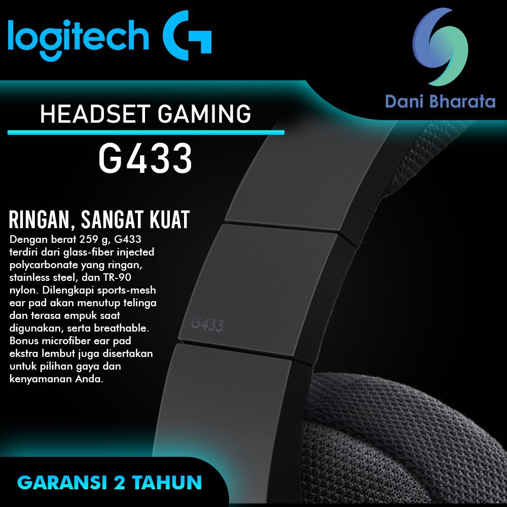 Logitech G433 7.1 Surround Gaming Headset ORIGINAL LOGITECH