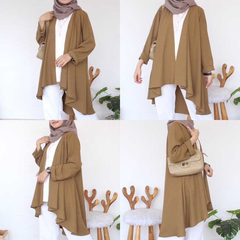 CARDIGAN OUTER IVANA-Olive Zaitun