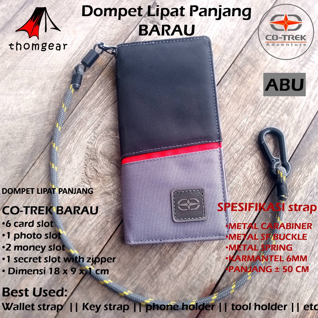 Thomgear Dompet Lipat Panjang Cotrek Equador Barau Co-Trek Adventure Dompet Lipat Pj Thomgear Probolinggo