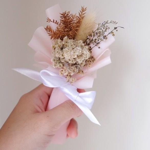 Legal Edelweiss Dried Flower Bouquet Mini 22-25 cm Buket Bunga Edelweiss Kecil