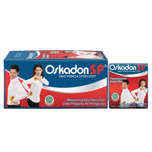 [ECER] Oskadon &amp; Oskadon SP Ecer 1 Strip Isi 4 Tablet Obat Sakit Kepala