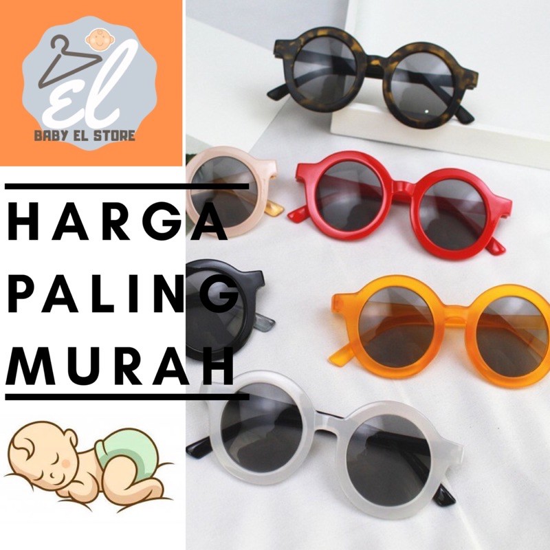 IMPORT Sunglass Baby Kacamata Hitam Bayi anak import jemur sunglass baby kids anti UV radiasi sunbath