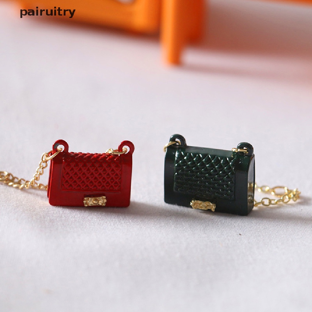 Prt Miniatur Tas Handbag Mini Bahan Metal Untuk Dekorasi Rumah Boneka PRT