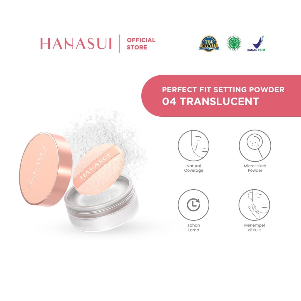 Hanasui Perfect Fit Setting Powder 12Gr (NEW)