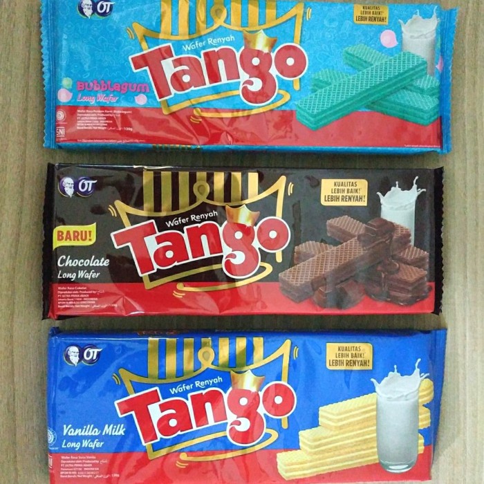 

Wafer-Biskuit- Tango Wafer 130 Gram. - Cokelat -Biskuit-Wafer.