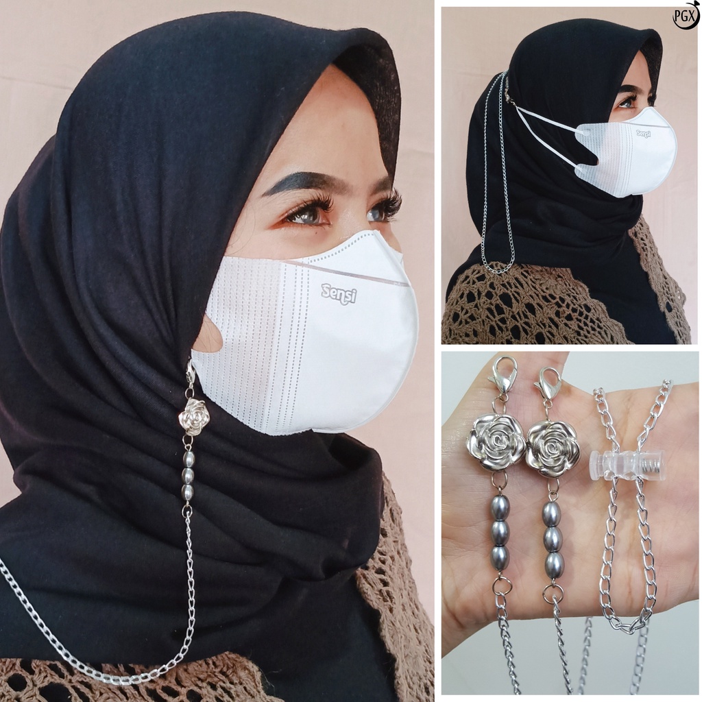 PGX Strap Masker - Kalung Masker - Tali Masker Mutiara Premium Aksesoris Fashion - A443