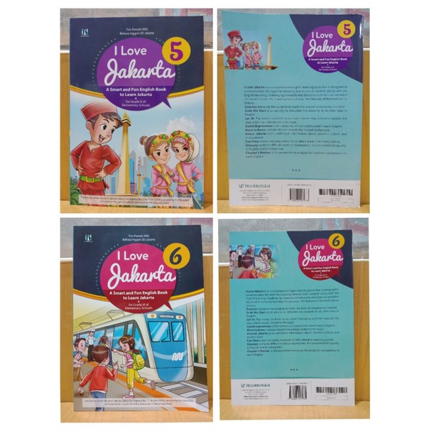 Buku I love Indonesia Tiga Serangkai / PLBJ Inggris SD kls.1 s/d kls.6