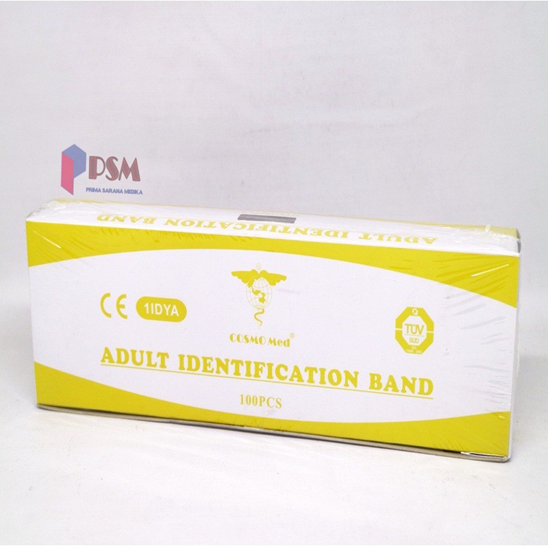 ID Band Adult Yellow / Gelang Identitas Pasien Dewasa Kuning Yellow - Cosmo