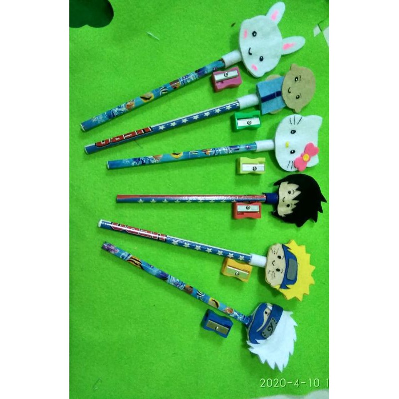 

hiasan pensil flanel