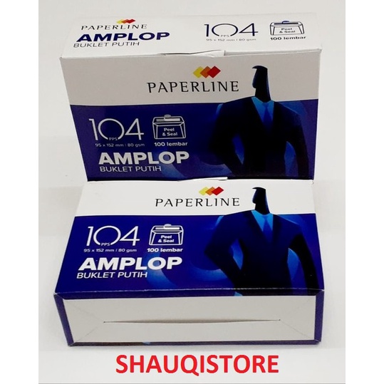 

(1PACK) AMPLOP PUTIH POLOS PAPERLINE BESAR NO 104 (1 PACK)