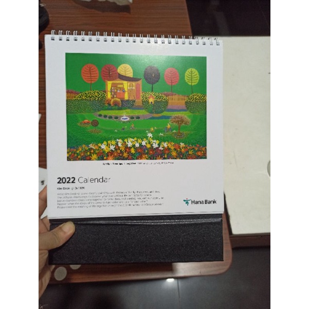 KALENDER MEJA Hana Bank KOREA 2022 / KALENDER 2022