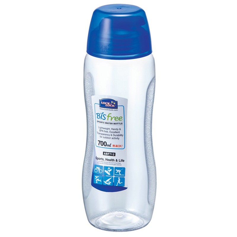 promo Lock&Lock Water Bottle Sports Bottle - Botol Minum 700mL -Biru-1pcs